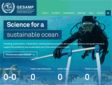 Tablet Screenshot of gesamp.org